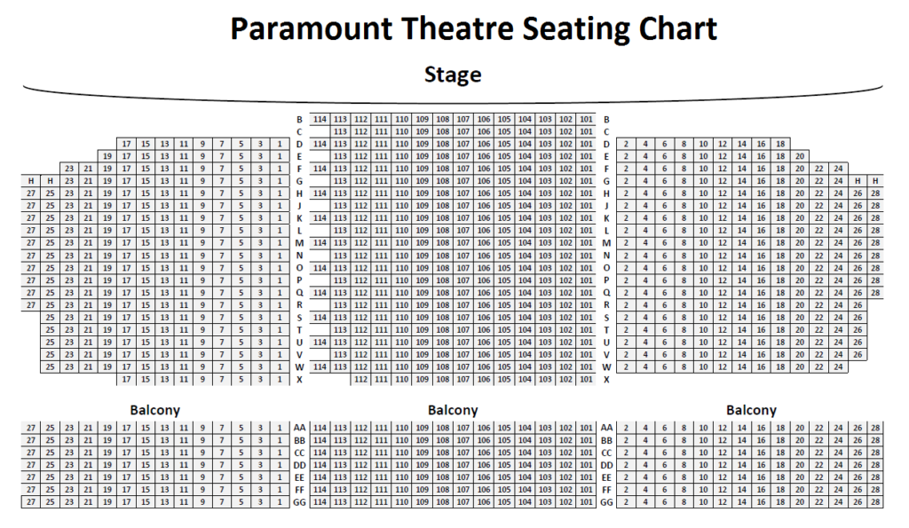 Tickets Paramount Theatre